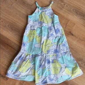 Gymboree Floral Kids Dress in Blue and Teal